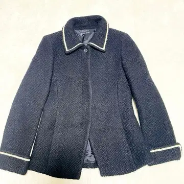 브리지트 BRIGITTE 노카라 자켓 차콜 그레이 M