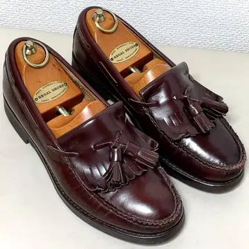 REGAL 리걸 GEOX 태슬 로퍼 23.5 버건디 가죽 신발