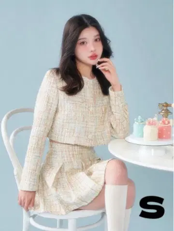 darich 트위드 숏 자켓 & 스커트