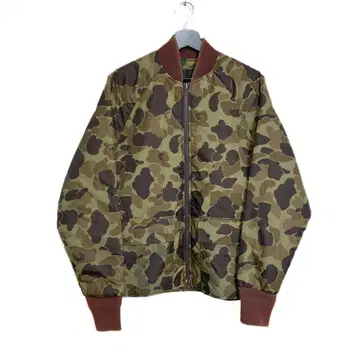 US 구제 의류 충전솜 덕 헌터 카모 리버서블 나일론 자켓 M