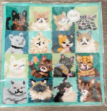 페일러 FEILER 룩 마이 캣 손수건 미사용 새상품