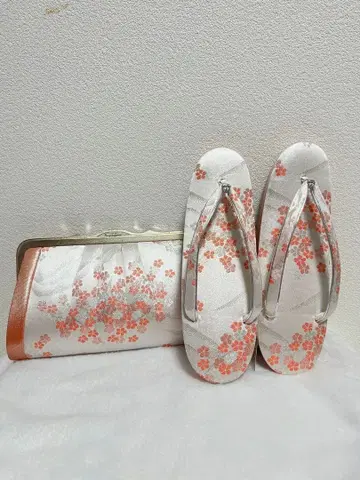 꽃무늬 조리 와 백 세트