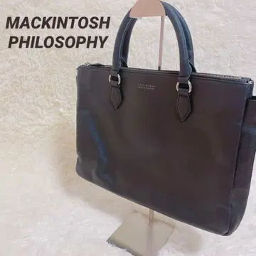매킨토시 사피아노 가죽 토트백 블랙 비즈니스백