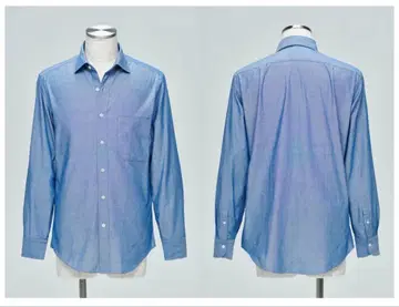 FORZA STYLE 블루 샴브레이 셔츠