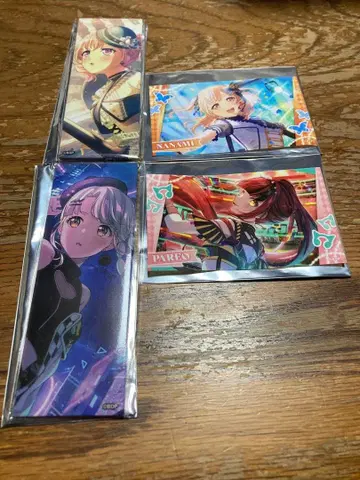 뱅드림! 걸즈 밴드 파티! 롱 캔뱃지와 스티커 히로마치 나나미 & 파레오