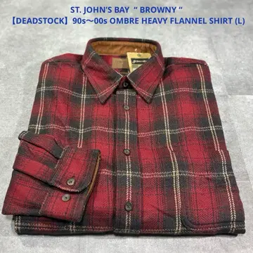[ 데드스탁 ] 90s~00s 세인트 존스 베이 헤비 플란넬 셔츠 L