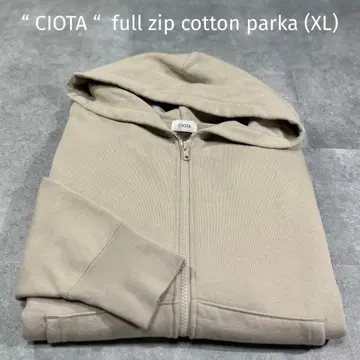 [미사용품급] CIOTA 시오타 풀 집업 후드티 XL 디자이너