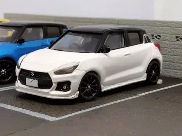 스즈키 스위프트 미니카 화이트/블랙 토이즈캐빈 가챠가챠