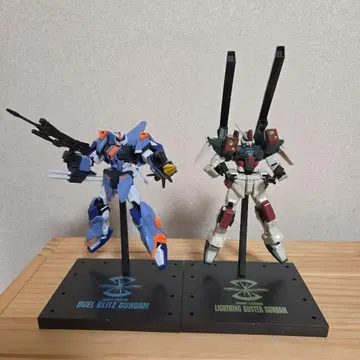 G 프레임 FA 듀얼 블리츠 건담 & 라이트닝 버스터 건담 .