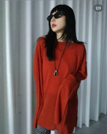 새상품급 AMERI FLUFFY SHEER TOP