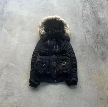 00s archive 기믹 퍼 자켓 그런지 y2k 헤이세이