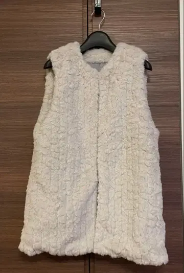 미사용 택 포함 N.NaturalBeautyBasic 퍼 베스트 M