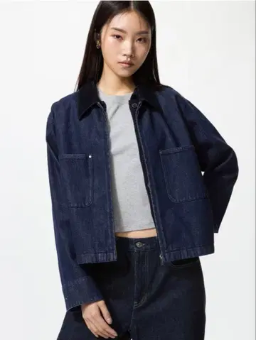 [ 11/15까지 가격 인하 중 ] 유니클로 집업 숏 데님 자켓