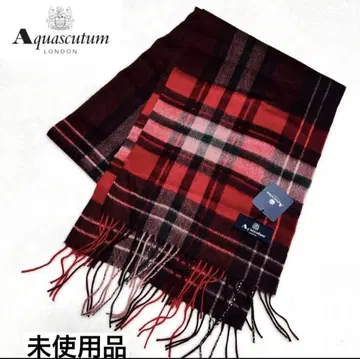 [ 미사용 새상품 ] Aquascutum 아쿠아 스큐텀 칼리미야 머플러