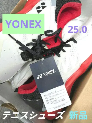 YONEX 테니스화 SHIT105 화이트/레드/블랙