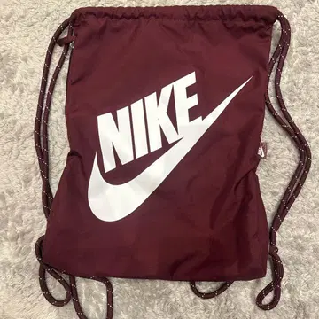 NIKE 버건디 드로우 스트링 백