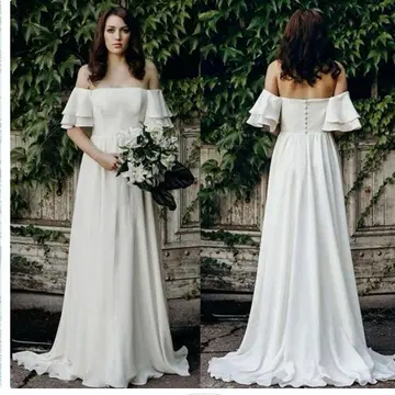 웨딩 드레스 오프숄더 사전 촬영 웨딩 사진 비터 스위트