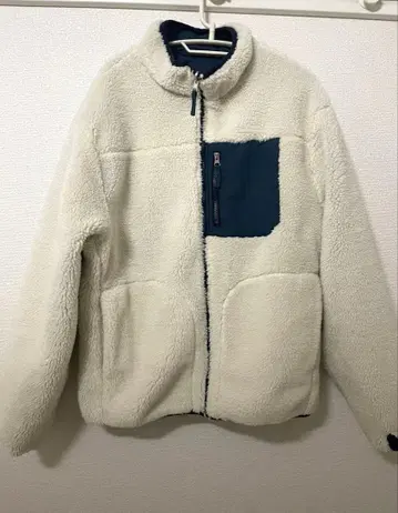 ikka 리버서블 보아 블루종 XL