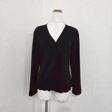 Blasse Bliga 일본제 V넥 가디건 긴팔 블랙 ( L )