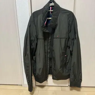타미힐피거 나일론 자켓 올리브 그린
