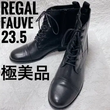 리갈 포브 레이스업 부츠 가죽 블랙 여성용 힐