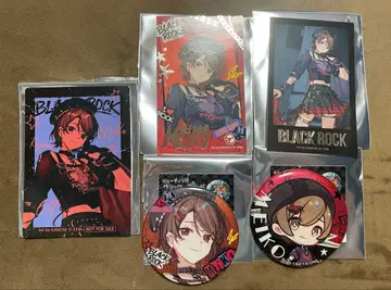 MEIKO 돈키호테 글리터 캔뱃지 금박 미니 폴라로이드풍 카드 특전 5종