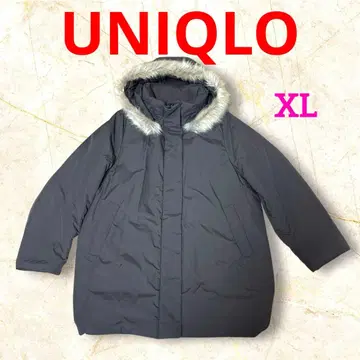 새상품급 UNIQLO 하이브리드 다운 코트 다크 브라운 XL
