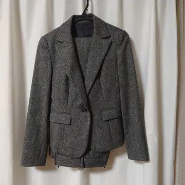 그레이 테일러드 자켓과 팬츠 세트 M 사이즈