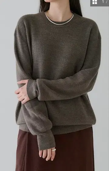 Crewre 캐시미어 블렌드 메리노울 니트