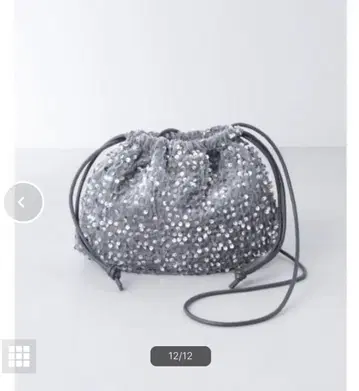 NANO universe 스팽글 그레이 숄더백