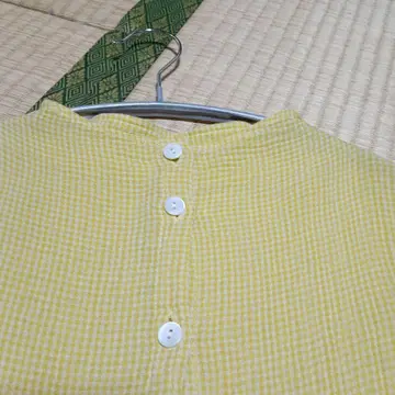 군겐도 면 100 가제 소재 블라우스입니다.