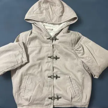 h&m 후드 부착 파이어맨 자켓 핑크