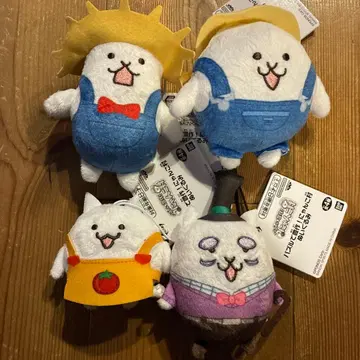 퍼즐로 풍작! 냥코 마을 봉제 인형 4종 세트