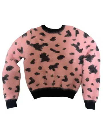 PAMEO POSE 레오파드 무늬 니트 스웨터