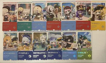 원신 서울 카페 폰타네 특전 티켓 컴플리트 세트 한국