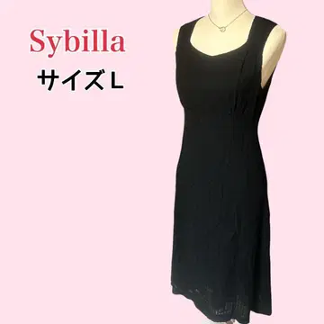 시빌라 슬리브리스 롱 원피스 레이스 레이온 이토킨 일본제 L