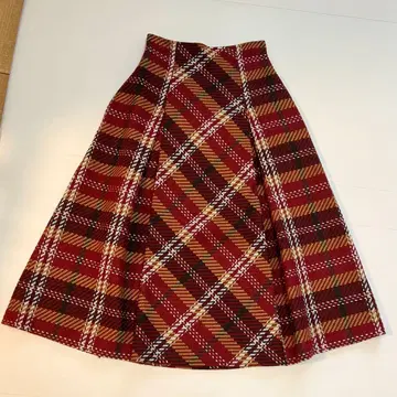 [ 새상품급 ] 스나이델 로빙 체크 롱 스커트 롱