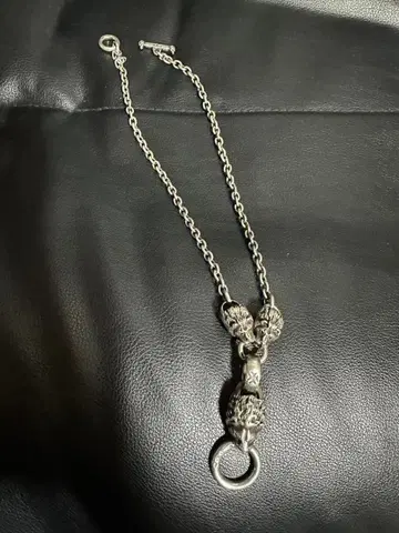 가보르 가보라토리 라이온 헤드 실버 목걸이