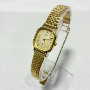 [ 작동 가능 ] 시티즌 쿼츠 손목시계 스퀘어 골드