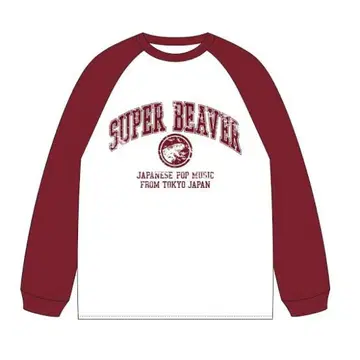 SUPER BEAVER 칼리지 래글런 롱T XL 사이즈
