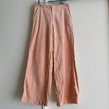 유니클로C 코듀로이 와이드 팬츠 핑크 64