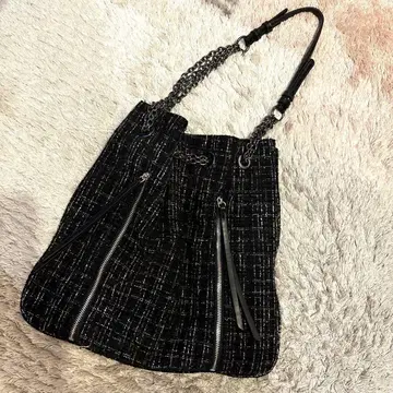 ZARA 트위드 숄더백