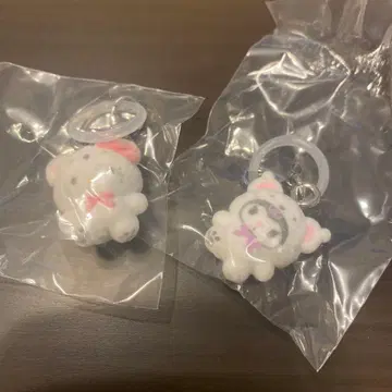 푹신푹신 스노우 산리오 메지루시 액세서리 키티 쿠로미