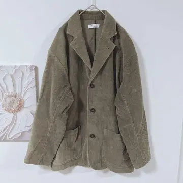 Thesis 코듀로이 자켓 3 버튼 아우터 캐주얼 카키 S