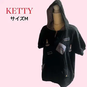 KETTY 케티 핑크하우스 계열 와펜 여아 반팔 후드티 집업