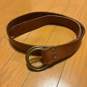 리바이스 더블 링 가죽 벨트 브라운