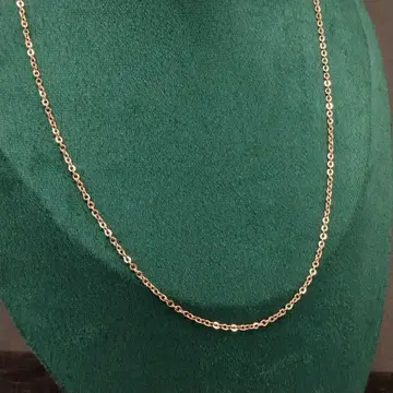 빈티지 로즈 골드 브론즈 체인 목걸이