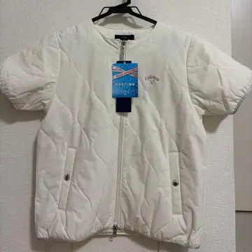 캘러웨이 퀼팅 자켓 M 화이트 골프웨어