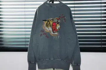 Schott x PLANTS 샷 플랜츠 얼굴 호랑이 수베니어 맨투맨