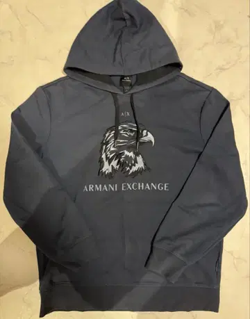 Armani Exchange 이글 디자인 후드티